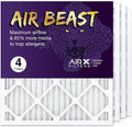 18x20x1 Air Filter MERV 11 Pleated HVAC AC Furnace Air Filter, Air Beast 4-Pack, Made in the USA, product image