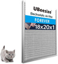 18x20x1 Reusable Electrostatic Air Filter HVAC AC Furnace Filter,MERV 8,Washable,Lasts a Lifetime,Permanent Air
