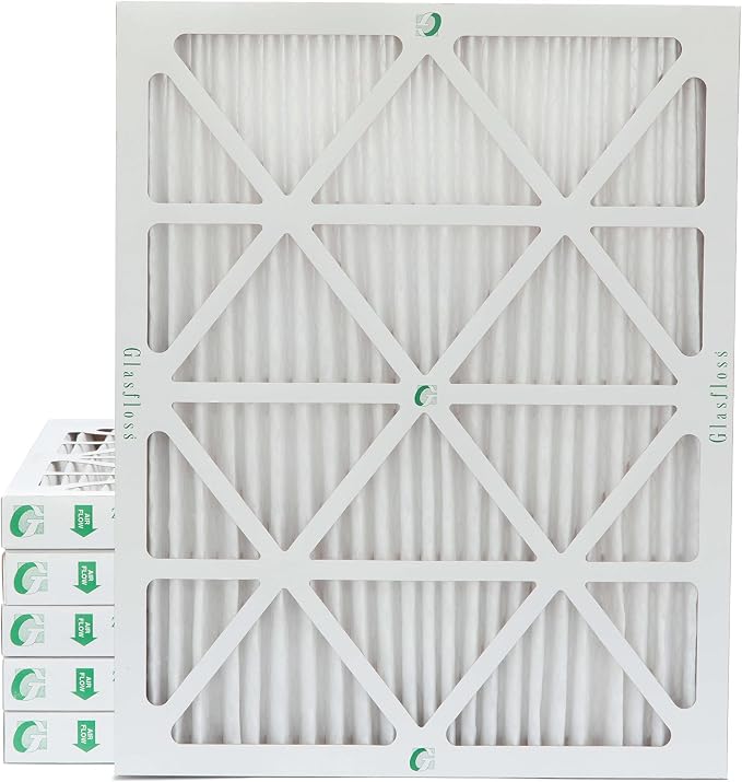 18x20x2 MERV 10 (FPR 5-6) 2" Inch Pleated Air Filters Box of 6. Actual Size: 17-1/2 x 19-1/2 x 1-3/4, product image