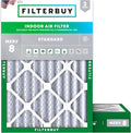 18x20x4 Air Filter MERV 8 Essential Dust & Allergy Defense (2-Pack), Electrostatic Pleated HVAC AC Furnace Filters