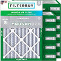 18x20x4 Air Filter MERV 8 Essential Dust & Allergy Defense (12-Pack), Electrostatic Pleated HVAC AC Furnace