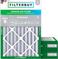 18x20x4 Air Filter MERV 8 Essential Dust & Allergy Defense (3-Pack), Electrostatic Pleated HVAC AC Furnace