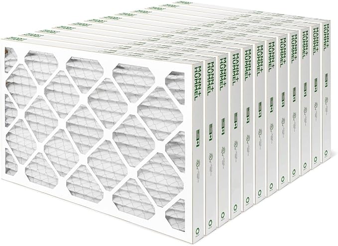 18x24x2 MERV 8 Pleated HVAC AC Furnace Air Filters. Case of 12. (Exact Size: 17.38 x 23.38 x 1.75 Inches), product image