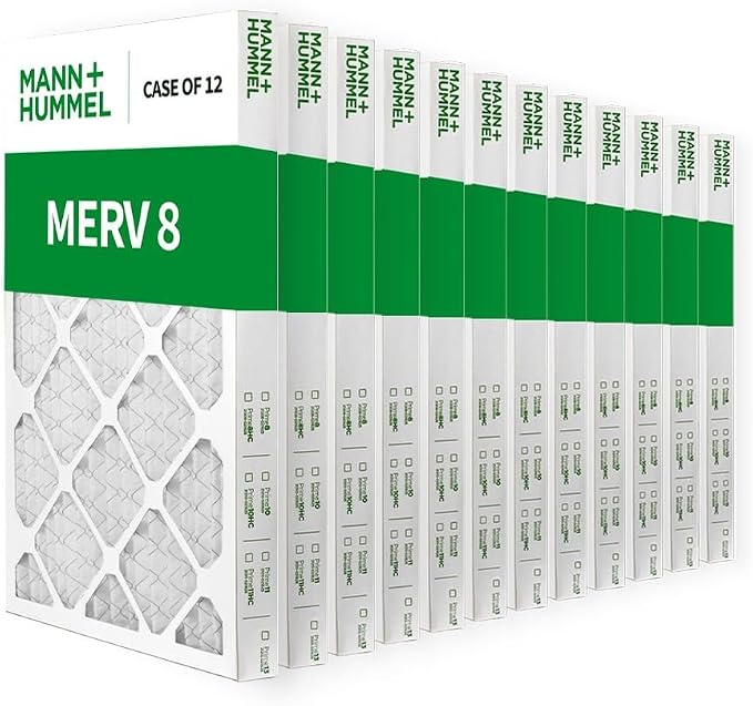18x24x2 MERV 8 Pleated HVAC AC Furnace Air Filters. Case of 12. (Exact Size: 17.38 x 23.38 x 1.75 Inches), alternate product