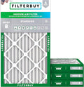 18x30x2 Air Filter MERV 8 Essential Dust & Allergy Defense (4-Pack), Electrostatic Pleated HVAC AC Furnace Filters