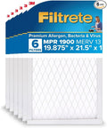 19.875x21x1 AC Furnace Air Filter, MERV 13, MPR 1900, Premium Allergen, Bacteria & Virus Filter, 3-Month Pleated 1-Inch