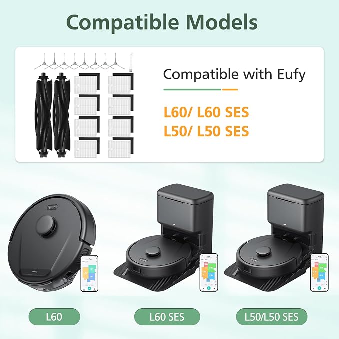 19 Pack Replacement Accessories kit Compatible with L60/ L60 SES/ L50/ L50 SES, 2 Pack