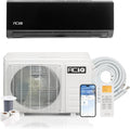 19 SEER2 Essentials 9000 BTU Comfortable Inverter Mini Split AC/Heating System, 0.75 Ton Black Wall Mount Ductless Heat Pump