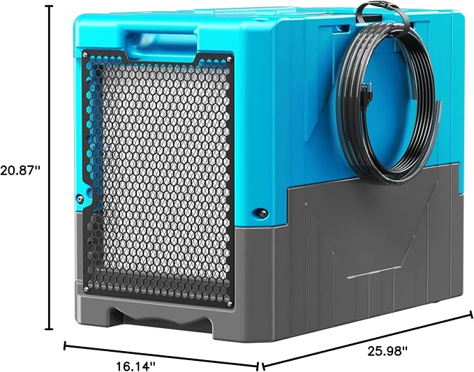 190 Pints Commercial Dehumidifier for Large Basements & Crawl Spaces up to 6000 Sq.Ft, alternate product view 2
