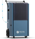 190 Pints Commercial Dehumidifier with Pump Portable Industrial Heavy Duty Moisture Removal Dehumidifiers for Basements with