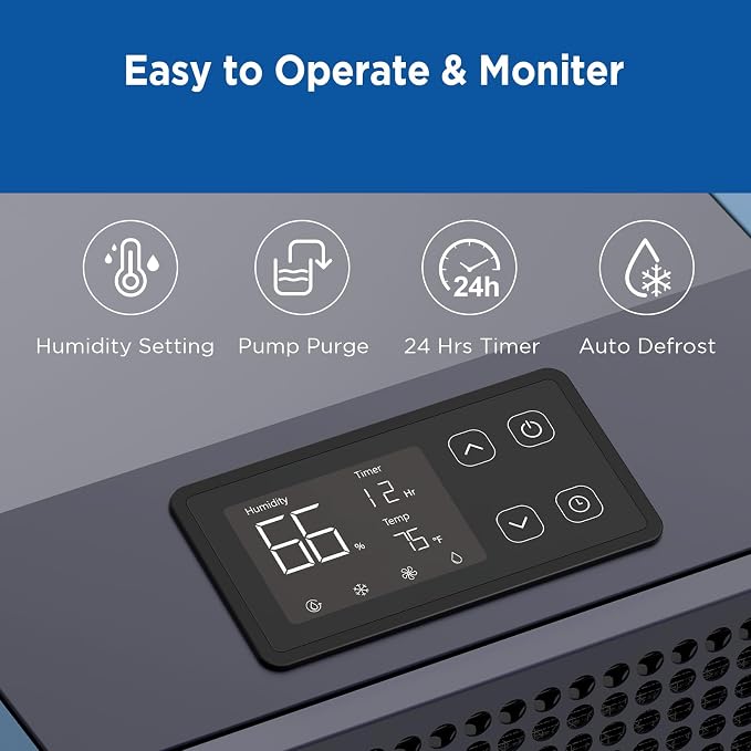190 Pints Commercial Dehumidifier with Pump Portable Industrial Heavy Duty Moisture Removal Dehumidifiers for Basements with