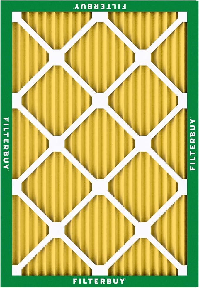 19x20x1 Air Filter MERV 11 Superior Pet & Allergy Defense (4-Pack), Electrostatic Pleated HVAC AC Furnace Filters Replacement