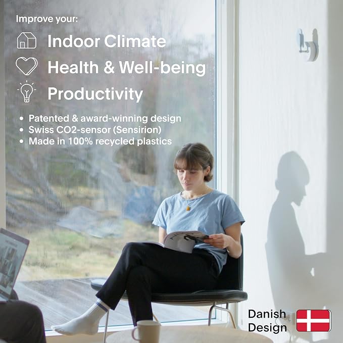 2.0 - Design Indoor CO2 Monitor for House Burping - Air Quality Meter for Home & Office, alternate product view 6