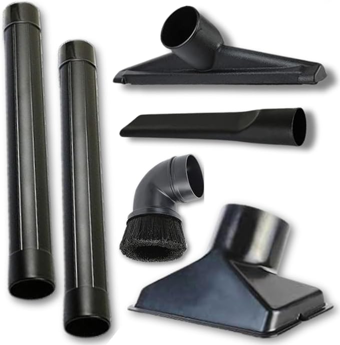2 1/2 inch Attachments & Accessories 2.5 Wet Dry Vac - Extension Wands, Floor Brush, Dust Brush, Crevice Tool, Utility