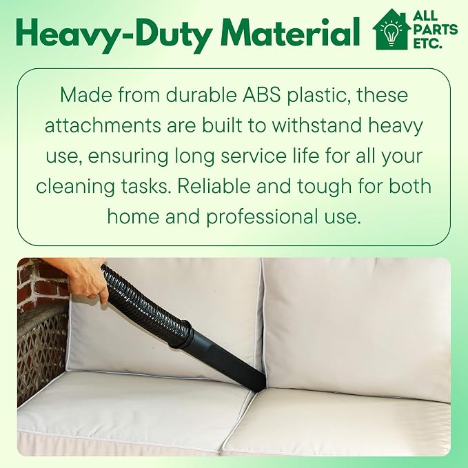 2 1/2 inch Attachments & Accessories 2.5 Wet Dry Vac - Extension Wands, Floor Brush, Dust Brush, Crevice Tool, Utility