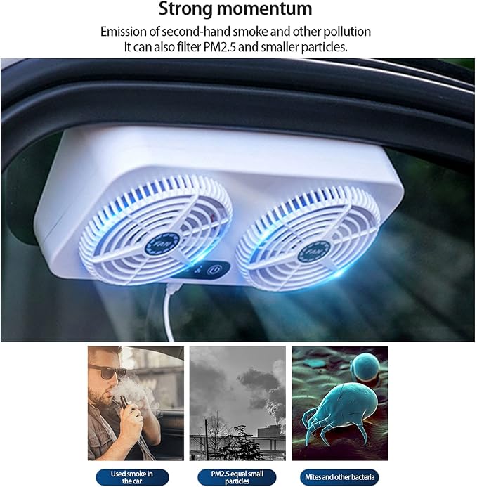 2.4v 5w Usb Charging Air Vent Exhaust Small Window Fan, 3 Levels Adjustable Window Fans with Exhaust Intake Install to Door