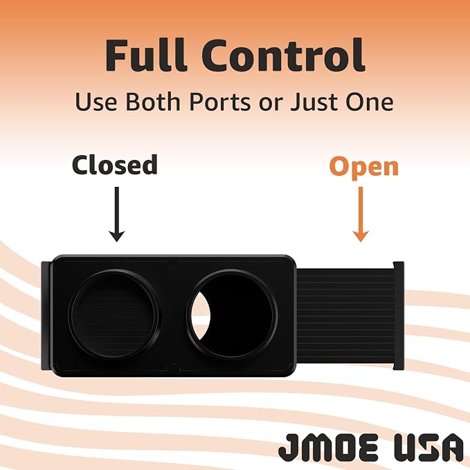 2.5 Inch Y Connector Splitter With Individual Blast Gates | Dust Collection Hose Splitter | Fits, Craftsman