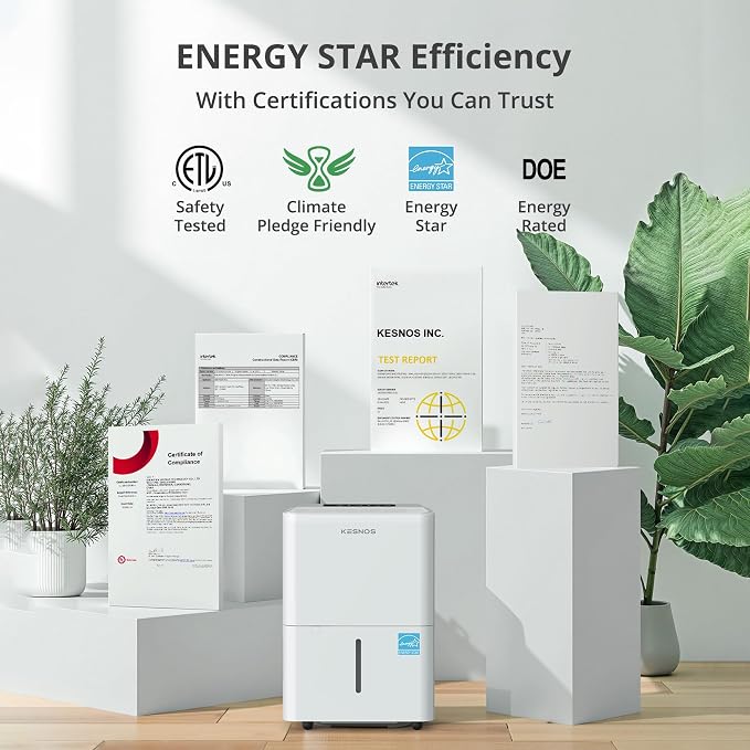 2,500 Sq. Ft. Energy Star 2025 Dehumidifier for Home & Basement, Ideal for Bedroom with Ultra Quiet 36 dB, alternate product