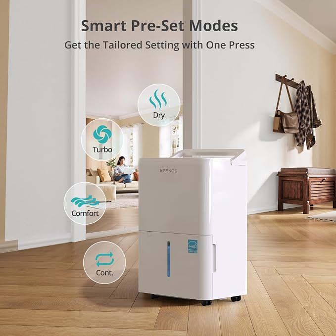 2,500 Sq. Ft. Energy Star 2025 Dehumidifier for Home & Basement, Ideal for Bedroom with Ultra Quiet 36 dB, alternate product