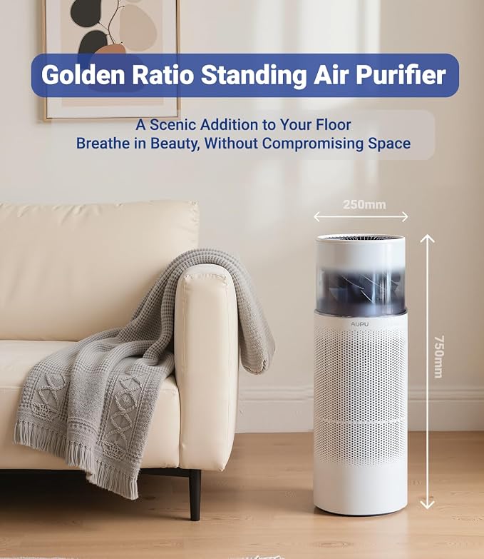 2 in 1 Air Purifier with Humidifier,Air Purifiers for Home Large Room,Humidifier and Air Purifier in one HEPA Purifier for