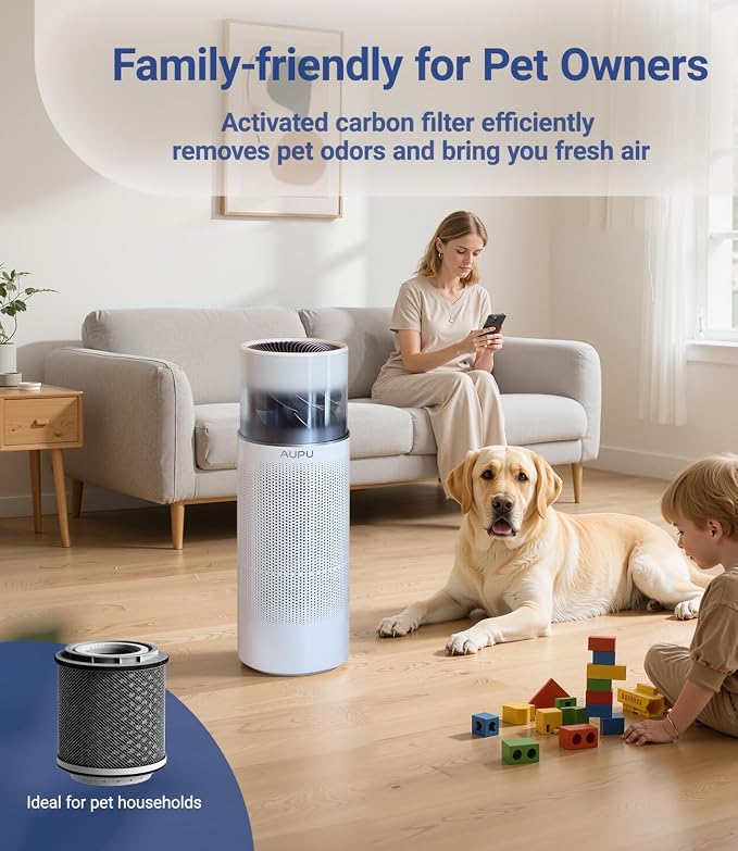 2 in 1 Air Purifier with Humidifier,Air Purifiers for Home Large Room,Humidifier and Air Purifier in one HEPA Purifier for