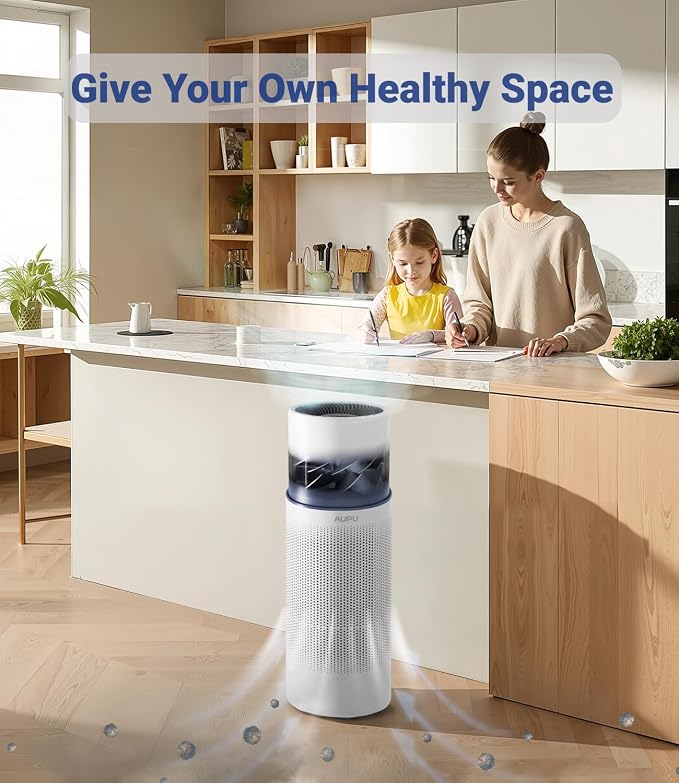 2 in 1 Air Purifier with Humidifier,Air Purifiers for Home Large Room,Humidifier and Air Purifier in one HEPA Purifier for