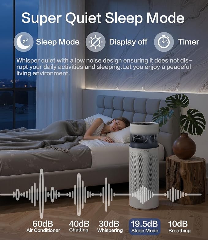 2 in 1 Air Purifier with Humidifier,Air Purifiers for Home Large Room,Humidifier and Air Purifier in one HEPA Purifier for