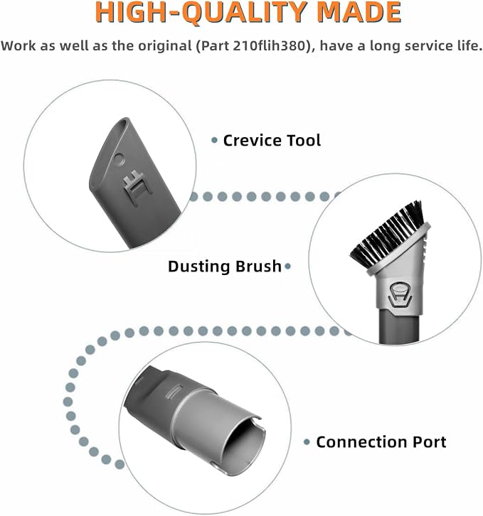 2 in 1 Crevice Duster Tool for Shark NV752 NV600 NV650 NV680 NV340 HV301 HV322 HV300 HV320 NV480 NV800 NV151 LA502 AZ2001