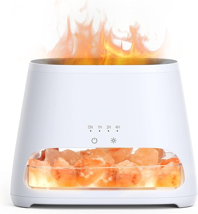 2-in-1 Himalayan Salt Lamp & Ultrasonic Essential Oil Diffuser, Aromatherapy Diffuser Cool Mist Humidifier, product image