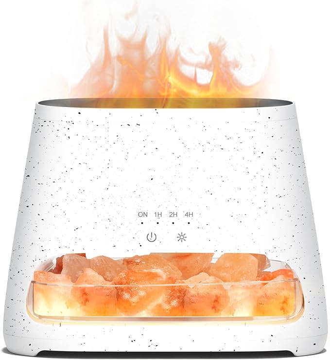 2-in-1 Himalayan Salt Lamp & Ultrasonic Essential Oil Diffuser, Aromatherapy Diffuser Cool Mist Humidifier, product image
