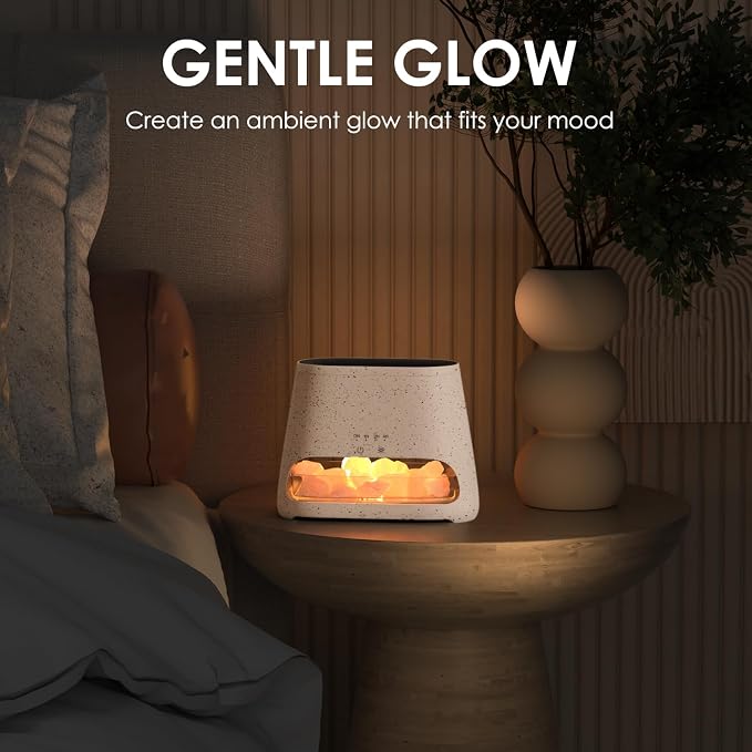 2-in-1 Himalayan Salt Lamp & Ultrasonic Essential Oil Diffuser, Aromatherapy Diffuser Cool Mist Humidifier, alternate product