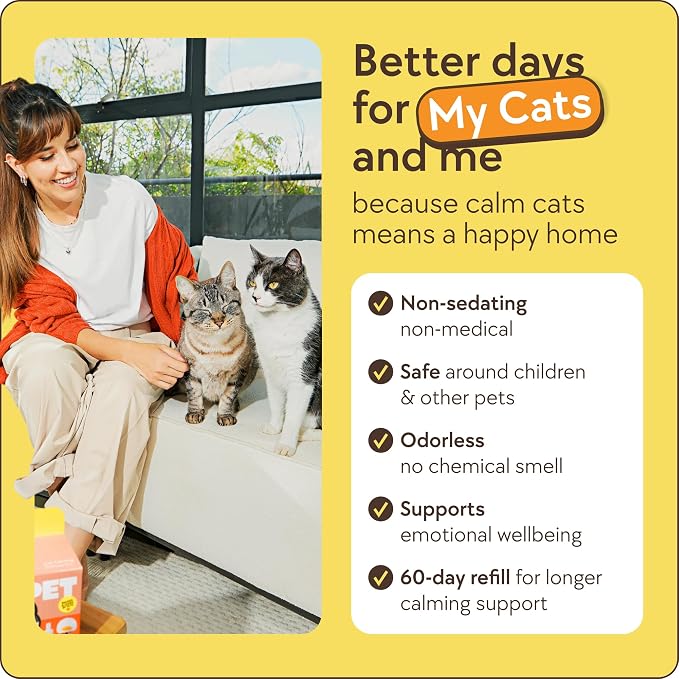 2-Pack 120-Days Cat Calming Diffuser Kits - Dual-Pheromone Cat Diffusers for Stress, Pee Spraying, Fighting, alternate