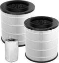 2-Pack 12030 HEPA Replacement Filter, 1,000 Sq. Ft. Capacity, Compatible with Medium Room Air Purifier 11030 & 11031