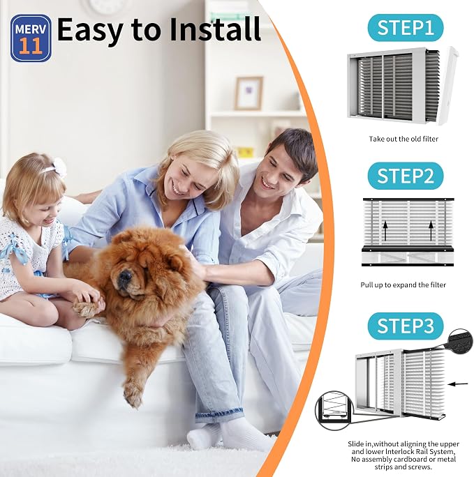 2 Pack 210 Replacement Filter,Compatible with 210 Whole House Air Purifiers