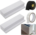 2 Pack Air Conditioner Foam Block, Window AC Side Foam Block Kit with Foam Strip and Tape, Insulated Foam Panel for U-Shaped