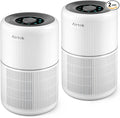 2 Pack Air Purifier for Home Bedroom with H13 True HEPA Filter for Smoke, Smokers, Dust, Odors, Pollen, Pet Dander | Quiet