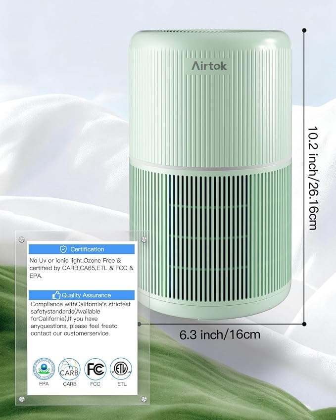 2 Pack Air Purifier for Home Bedroom with H13 True HEPA Filter for Smoke, Smokers, Dust, Odors, Pollen, alternate product