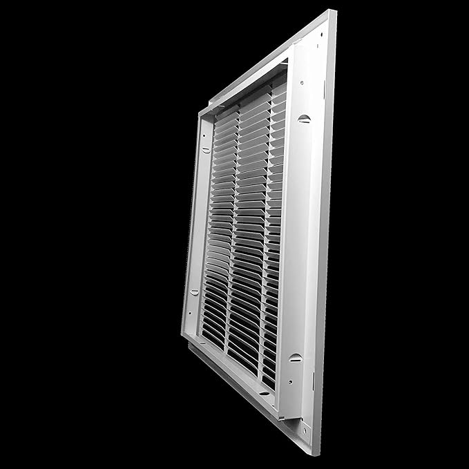 2 Pack] Fits 16x20 Duct Opening | Steel Return Air Filter Grille by [Removable Door] for 1-inch Filters | Vent Cover Grill