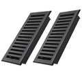 2 Pack Floor Register 4X10 Inches, Heavy Duty Walkable Floor Vent Covers, Easy Adjust Air Supply Lever Decorative Floor Vents