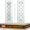 2 Pack Floor Vent Covers, Floor Register 2x10, Adjustable Decorative Vent Covers for Home Floor Ceiling or Sidewall Vent