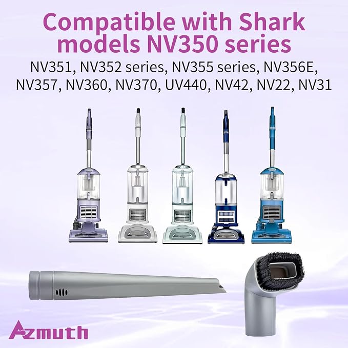 2 Pack for Shark Crevice Tool and Vacuum Dust Brush for Shark Navigator Lift-Away Vacuum Cleaner NV350, NV352, NV355, NV356E