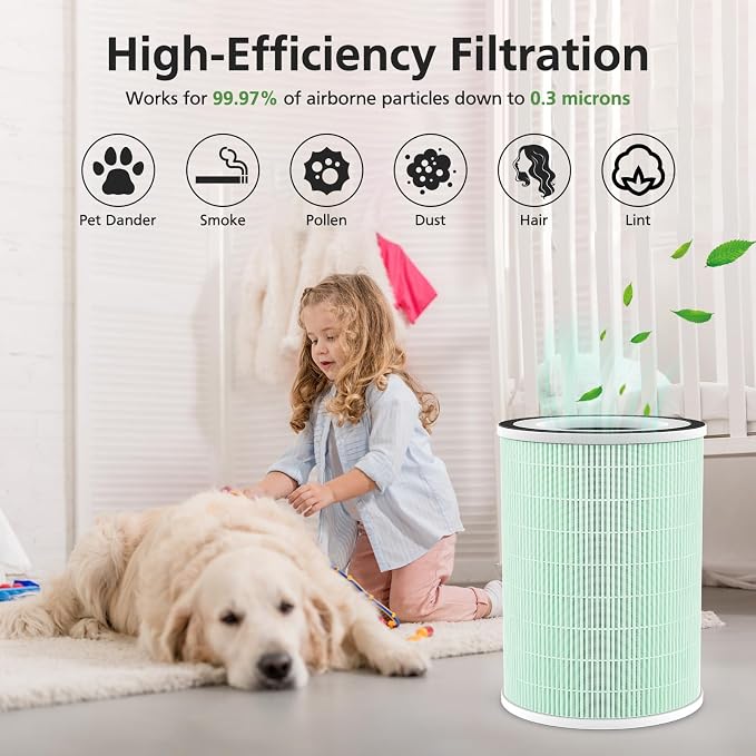 2 Pack HEPA KILO Pet Filter, Compatible with KILO, KILOPLUS, KILOPRO, MIRO,MIRO PRO and MR-Kilo, Kalo Air Pur