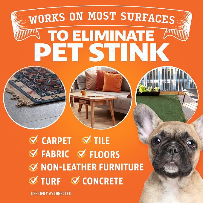 2-Pack Pet Odor Eliminator for Strong Odor – 24oz Citrus Deodorizers for Dog or Cat Smells with 1-Gallon Refill, alternate