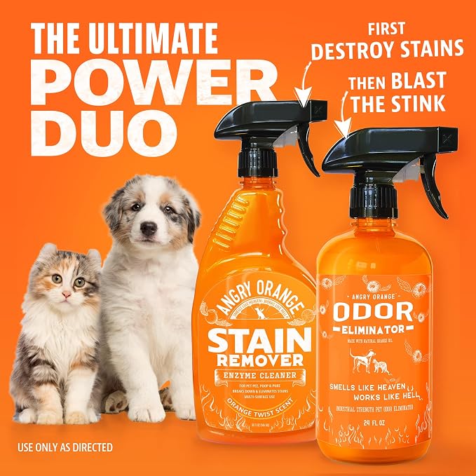 2-Pack Pet Odor Eliminator for Strong Odor – 24oz Citrus Deodorizers for Dog or Cat Smells with 1-Gallon Refill, alternate