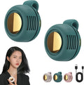 2 pack Portable Silent Mini Bladeless Electric Fan, Mini Whirlwind Fan for Waist Clip Fan, 3 Speeds Hands-Free Neck
