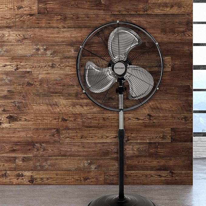 2-Pack Pro High-Velocity Oscillating Metal Stand Fan w/ 3-Speed Setting, 20" - Heavy-Duty Cooling Pedestal Unit, alternate