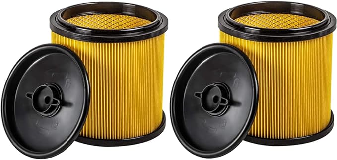 2 Pack Replacement Filter Compatible with 5 to 20 Gallon, Vac Master VCFS Standard Disposal Cartridge