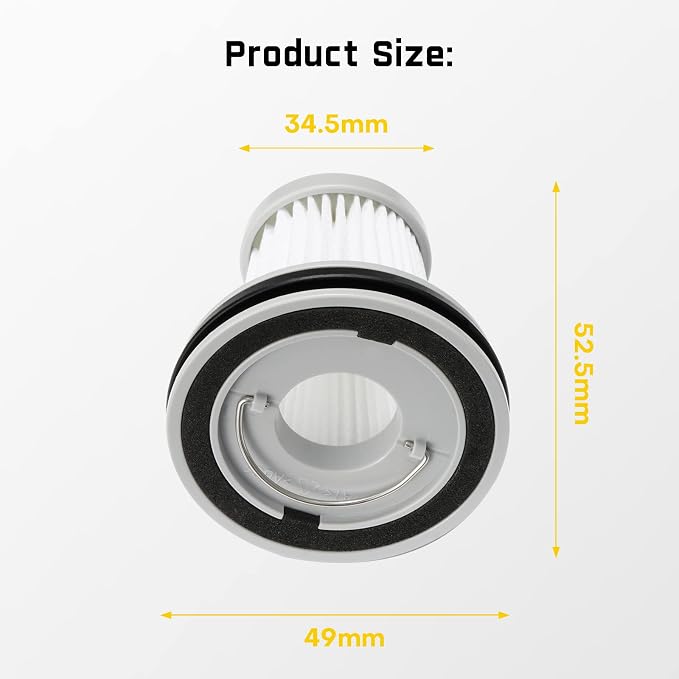 ® 2-Pack Replacement HEPA Filter, Washable and Reusable Filter, alternate product view 2