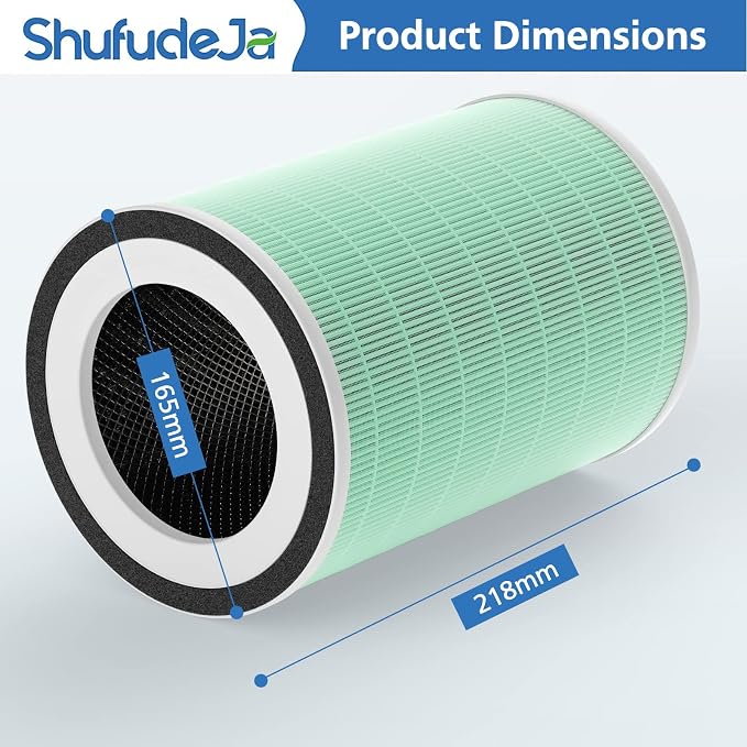 2 Pack True HEPA Filter, 4 in 1 Pet Replacement Filter, 360 4-Stage Filtration, Compatible With KILO, KILOPLUS