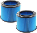 2 Pack Wet Dry Vac Filter VF3500 3 Layer Fine Filter, Half Height Replacement V3500 Filter for 3-4.5 Gallon Vacs WD3050